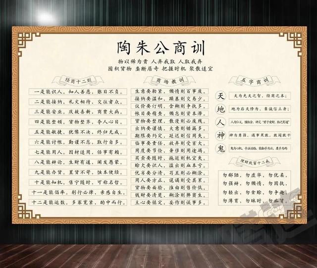 珍藏:财神范蠡《商训》原文（完整版）