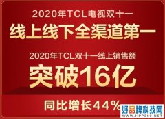 全品类，掌控全局：TCL双11超燃战报