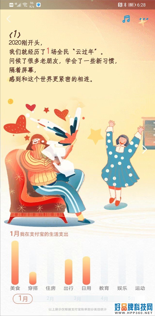 支付宝年度账单来了 快看看花了多少钱 