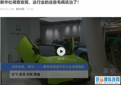 新华网痛批新能源汽车，其实现代造车早已是带着镣铐跳舞