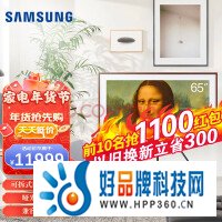 三星（SAMSUNG） 4K超高清QLED量子点超薄艺术电视画壁融入屏 AI语音 护眼模式 哑光屏显 65英寸 QA65LS03CAJXXZ