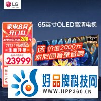 LG壁纸电视 OLED evo G3 65英寸游戏电视机 智能4K超清全面屏 120HZ高刷 HDMI2.1嵌入式OLED65G3PCA