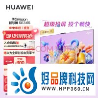 华为（HUAWEI）Vision智慧屏SE3 65英寸 Mate60投屏好搭档 4K超高清 120Hz鸿鹄画质 AI摄像头智能电视HD65KUNA
